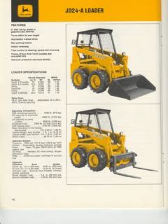 jd 24 skid steer|jd24 loader specs.